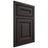 Shiloh Cabinetry Beaded Inset Bradford Poplar Plain Cut Carbon Door