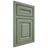 Shiloh Cabinetry Beaded Inset Bradford Poplar Plain Cut Moss Door