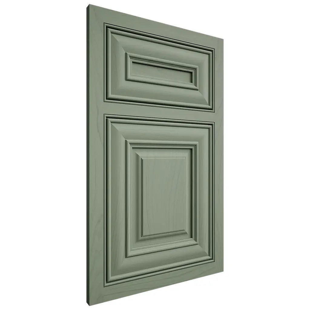 Shiloh Cabinetry Beaded Inset Bradford Poplar Plain Cut Moss Door