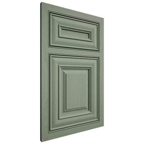 Shiloh Cabinetry Beaded Inset Bradford Poplar Plain Cut Moss Door