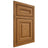 Shiloh Cabinetry Beaded Inset Bradford Red Oak Plain Cut Autumn Door