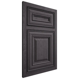 Shiloh Cabinetry Beaded Inset Bradford Red Oak Plain Cut Harbor Door