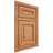 Shiloh Cabinetry Beaded Inset Bradford Red Oak Plain Cut Medium Door