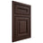 Shiloh Cabinetry Beaded Inset Bradford Walnut Plain Cut Bison Door