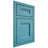 Shiloh Cabinetry Beaded Inset Bristol Alder Plain Cut Aqua Door