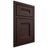 Shiloh Cabinetry Beaded Inset Bristol Alder Plain Cut Bistre Door