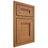 Shiloh Cabinetry Beaded Inset Bristol Alder Plain Cut Caramel Door