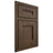 Shiloh Cabinetry Beaded Inset Bristol Alder Plain Cut Caviar Door