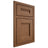 Shiloh Cabinetry Beaded Inset Bristol Alder Plain Cut Walnut Door