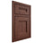 Shiloh Cabinetry Beaded Inset Bristol Cherry Plain Cut Bourbon Door