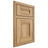 Shiloh Cabinetry Beaded Inset Bristol Hickory Plain Cut Natural Door