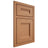 Shiloh Cabinetry Beaded Inset Bristol Maple Plain Cut Cashmere Door