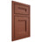 Shiloh Cabinetry Beaded Inset Bristol Maple Plain Cut Cayenne Door