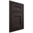 Shiloh Cabinetry Beaded Inset Bristol Maple Plain Cut Espresso Door