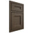 Shiloh Cabinetry Beaded Inset Bristol Maple Plain Cut Perfect Brown Door