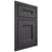 Shiloh Cabinetry Beaded Inset Bristol Poplar Plain Cut Cadet Door