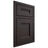 Shiloh Cabinetry Beaded Inset Bristol Poplar Plain Cut Carbon Door