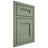 Shiloh Cabinetry Beaded Inset Bristol Poplar Plain Cut Moss Door
