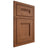Shiloh Cabinetry Beaded Inset Bristol Red Oak Plain Cut Braun Door