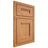 Shiloh Cabinetry Beaded Inset Bristol Red Oak Plain Cut Medium Door