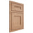 Shiloh Cabinetry Beaded Inset Bristol Red Oak Plain Cut Natural Door