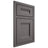 Shiloh Cabinetry Beaded Inset Bristol Walnut Plain Cut Cadet Door