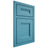 Shiloh Cabinetry Beaded Inset Bristol White Oak Plain Cut Aqua Door