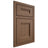 Shiloh Cabinetry Beaded Inset Bristol White Oak Plain Cut Autumn Door