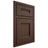 Shiloh Cabinetry Beaded Inset Bristol White Oak Plain Cut Braun Door