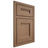 Shiloh Cabinetry Beaded Inset Bristol White Oak Plain Cut Medium Door
