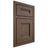 Shiloh Cabinetry Beaded Inset Bristol White Oak Plain Cut Mineral Door