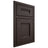 Shiloh Cabinetry Beaded Inset Bristol White Oak Plain Cut Morel Door