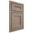 Shiloh Cabinetry Beaded Inset Bristol White Oak Quarter Sawn Almond Door