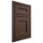 Shiloh Cabinetry Beaded Inset Bristol White Oak Quarter Sawn Braun Door