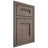 Shiloh Cabinetry Beaded Inset Bristol White Oak Quarter Sawn Clay Door