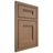 Shiloh Cabinetry Beaded Inset Bristol White Oak Quarter Sawn Medium Door