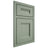 Shiloh Cabinetry Beaded Inset Bristol White Oak Quarter Sawn Moss Door