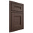 Shiloh Cabinetry Beaded Inset Bristol White Oak Rift Cut Dusk Door