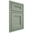 Shiloh Cabinetry Beaded Inset Bristol White Oak Rift Cut Moss Door