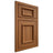 Shiloh Cabinetry Beaded Inset Charleston Hickory Plain Cut Chestnut Door