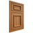 Shiloh Cabinetry Beaded Inset Charleston Hickory Plain Cut Medium Door