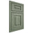 Shiloh Cabinetry Beaded Inset Charleston Hickory Plain Cut Moss Door