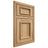 Shiloh Cabinetry Beaded Inset Charleston Hickory Plain Cut Natural Door