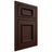 Shiloh Cabinetry Beaded Inset Charleston Maple Plain Cut Cocoa Door