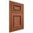 Shiloh Cabinetry Beaded Inset Charleston Maple Plain Cut Spice Door