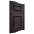 Shiloh Cabinetry Beaded Inset Charleston Poplar Plain Cut Carbon Door