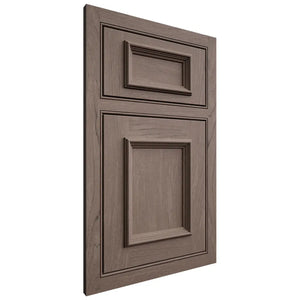 Shiloh Cabinetry Beaded Inset Charleston Poplar Plain Cut River Rock Door
