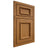 Shiloh Cabinetry Beaded Inset Charleston Red Oak Plain Cut Autumn Door