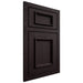 Shiloh Cabinetry Beaded Inset Charleston Red Oak Plain Cut Espresso Door