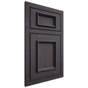 Shiloh Cabinetry Beaded Inset Charleston Red Oak Plain Cut Harbor Door